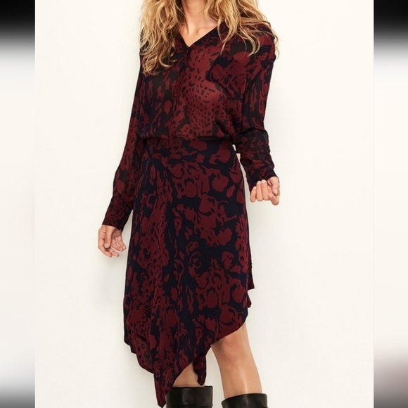 ba&sh Tops - ba&sh Beryl Top Marine Button Down Blouse - Size 1 (US Size 6)